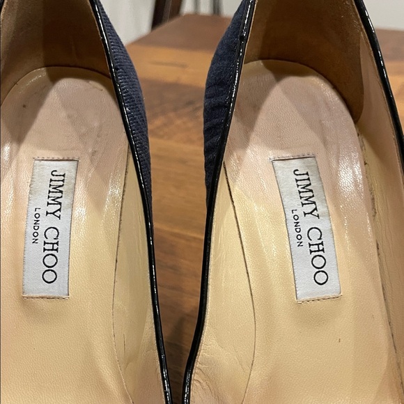 Jimmy Choo London Denim Heels - Picture 6 of 9